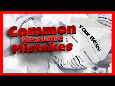 common resume mistakes