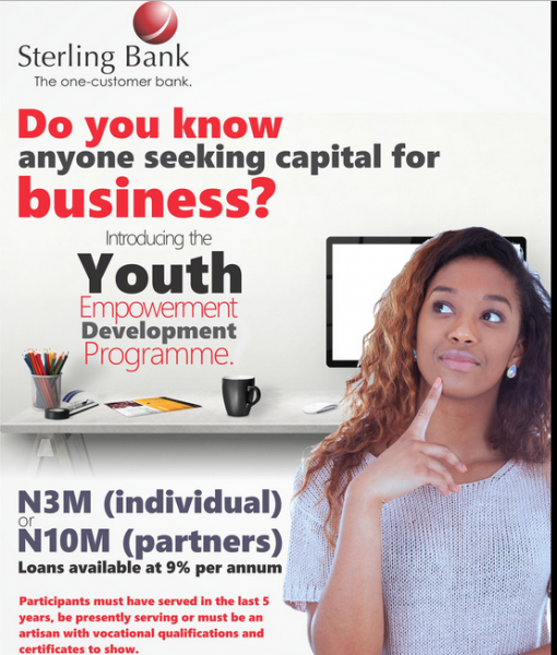 Sterling Bank Youth Entrepreneurship Development Programme