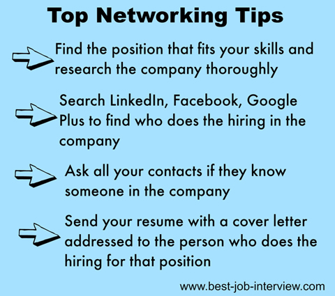 networking tips for job seekers